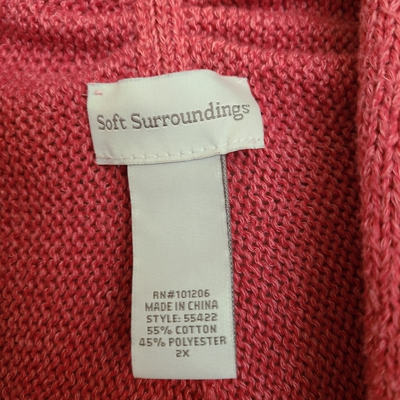 Soft Surroundings Women's Persimmon knit cardigan - Picture 11 of 11